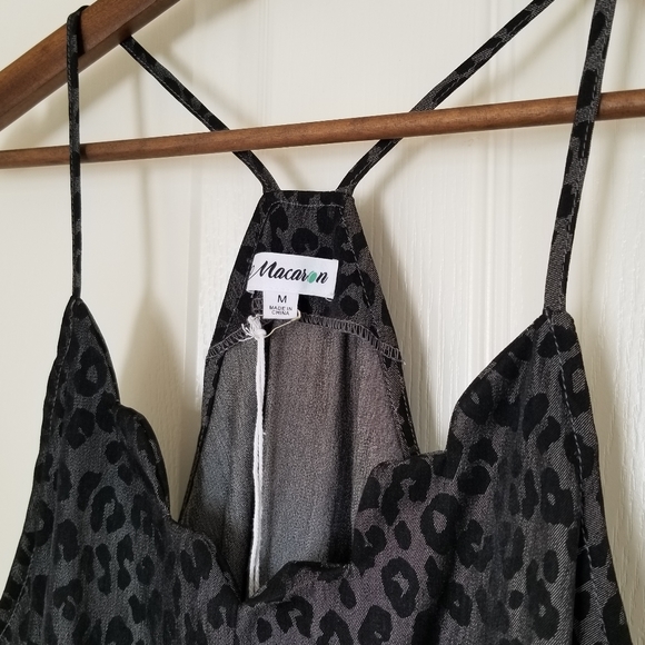 Black Leopard Print Camisole - Picture 4 of 4